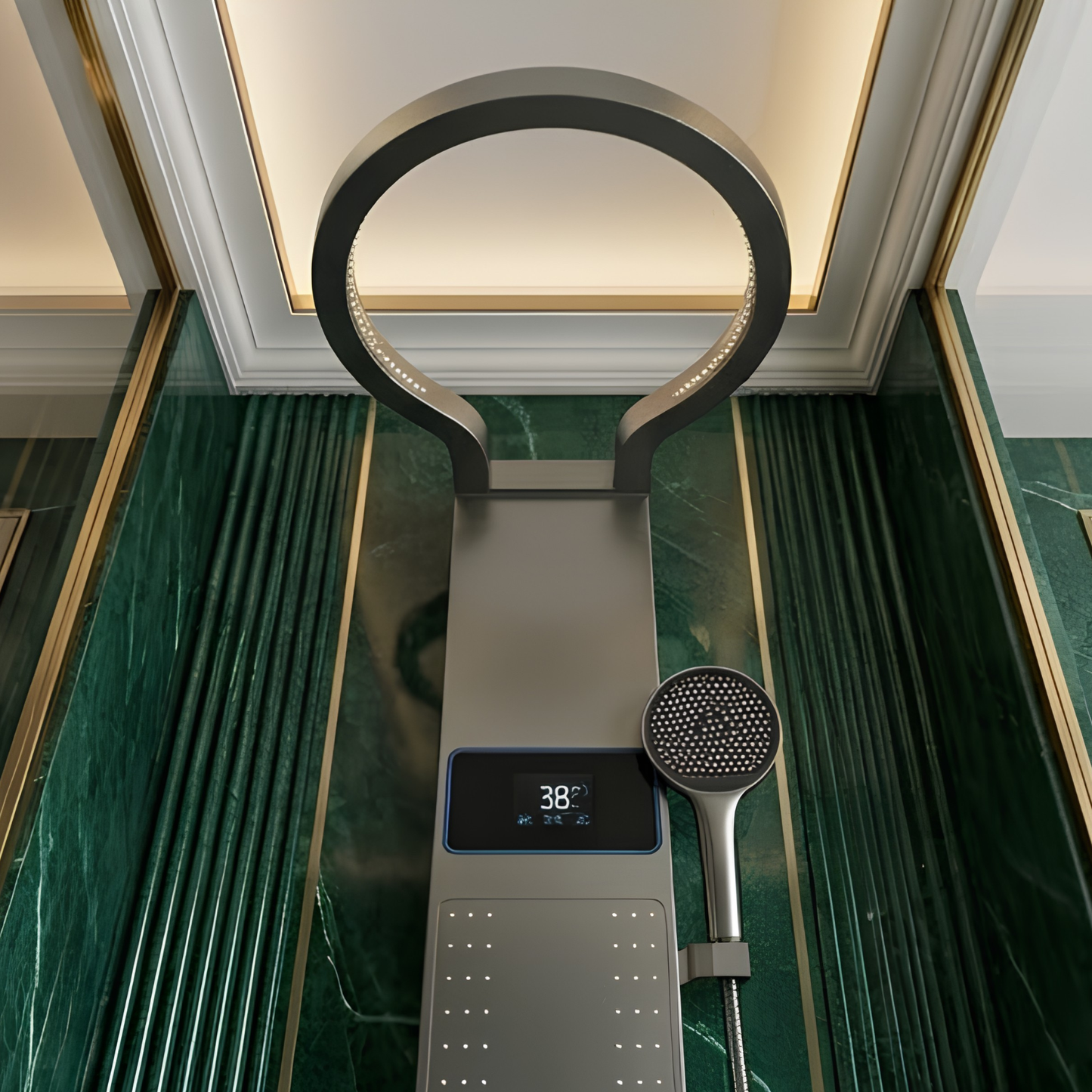 Système Douche Mural LED Gris