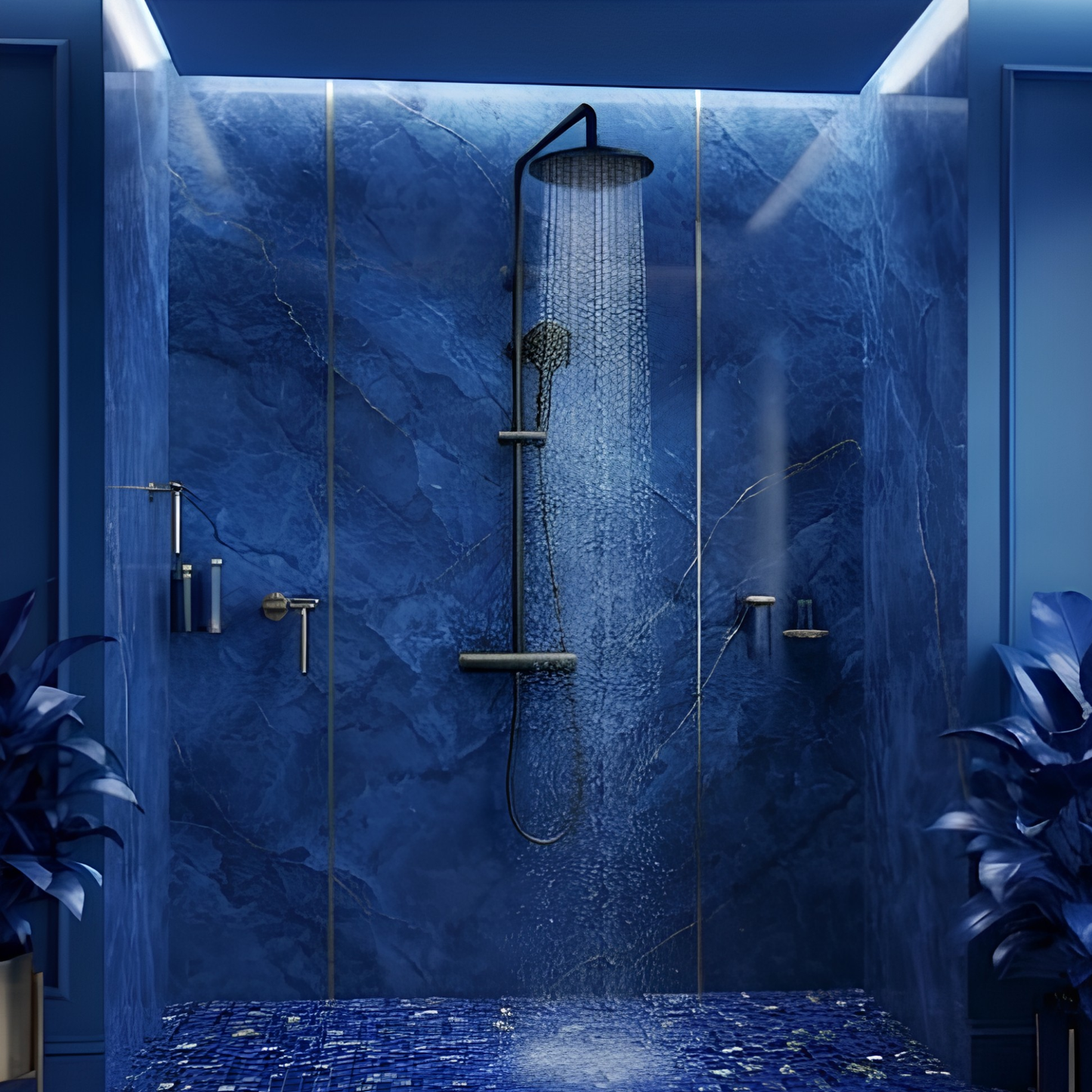 Colonne de Douche Thermostatique Noir Mat
