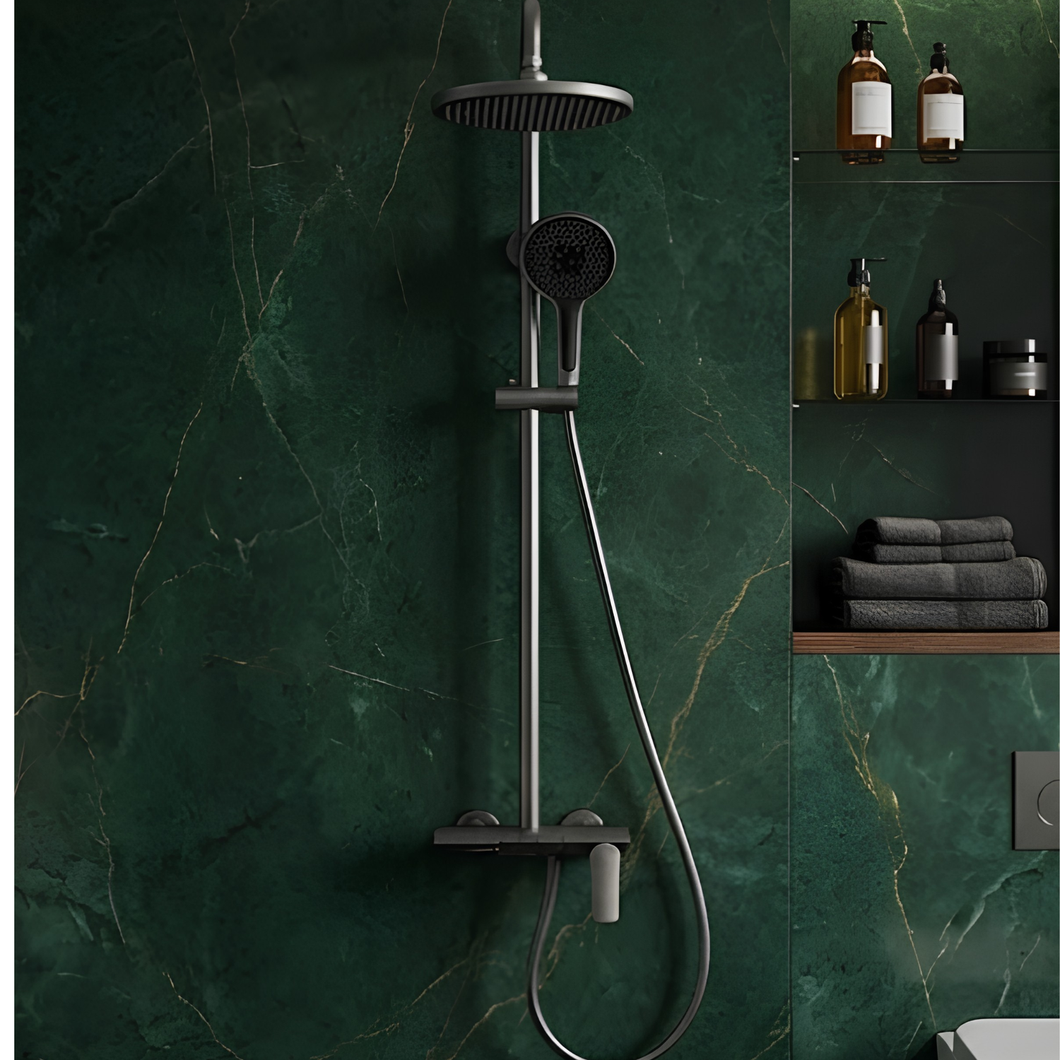 Système de Douche VGX : Luxe et Confort Gris