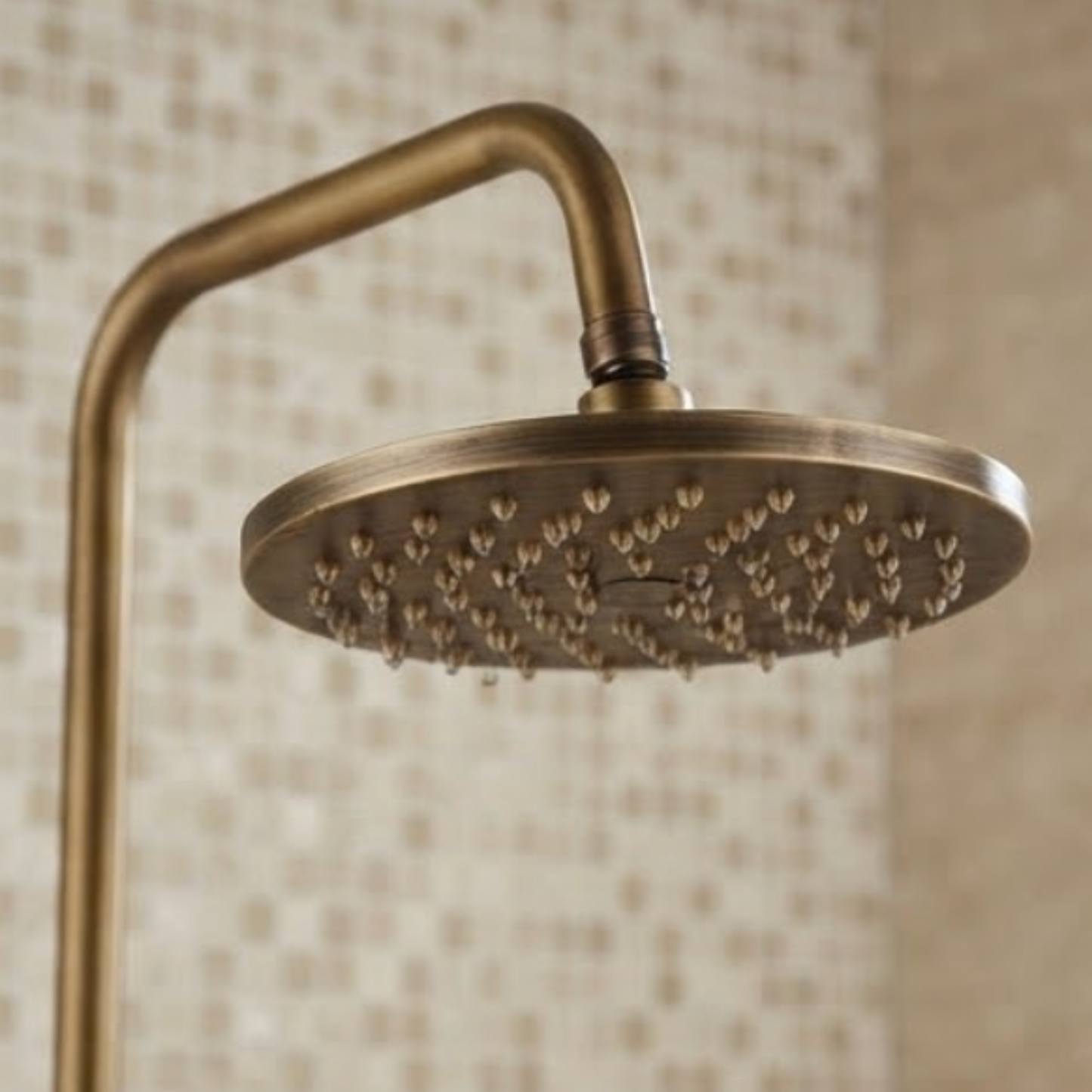 Ensemble Robinet Douche Laiton Antique 8 Pouces