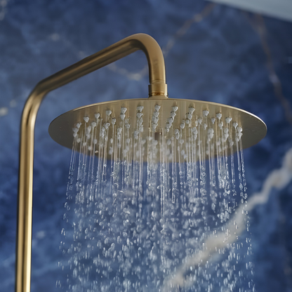 Système Douche Doré en Laiton