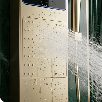 Système Douche Mural LED Or