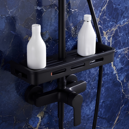 Ensemble Robinetterie Douche Noir Laiton Air Boost