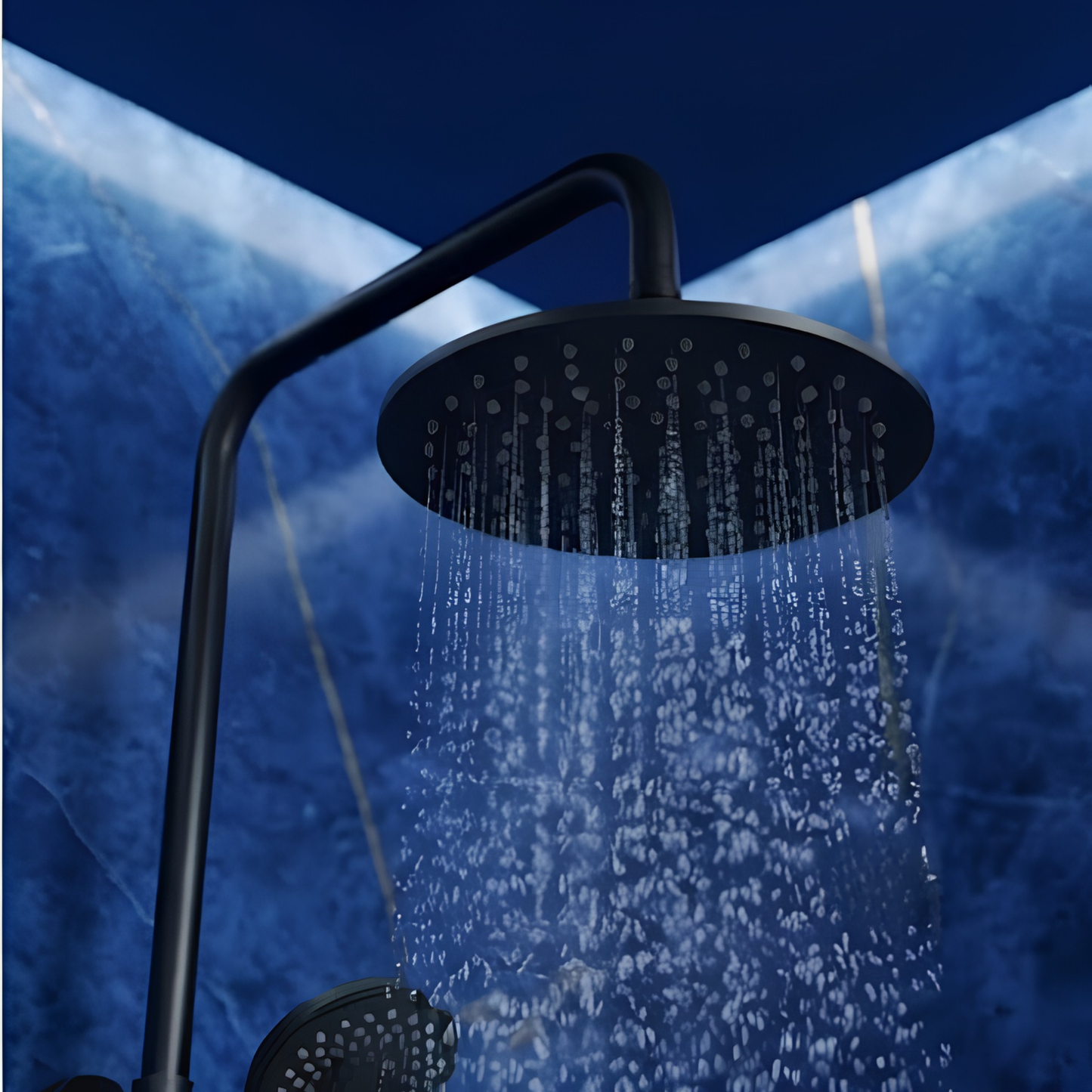 Colonne de Douche Thermostatique Noir Mat
