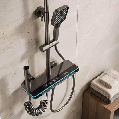 Ensemble Douche Moderne avec Affichage Température LED