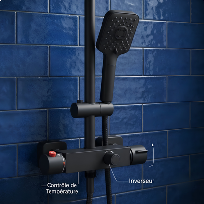 Colonne de Douche Thermostatique Noire